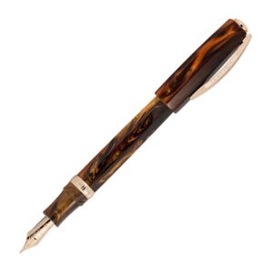 Visconti Medici Rose Gold Plated Marble Effect Fountain Pen